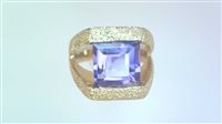 Ringe Sommer Dame Anello Con Pietra in Gelbgold Ametista AME 880 F $/C - AME 880 F $/C